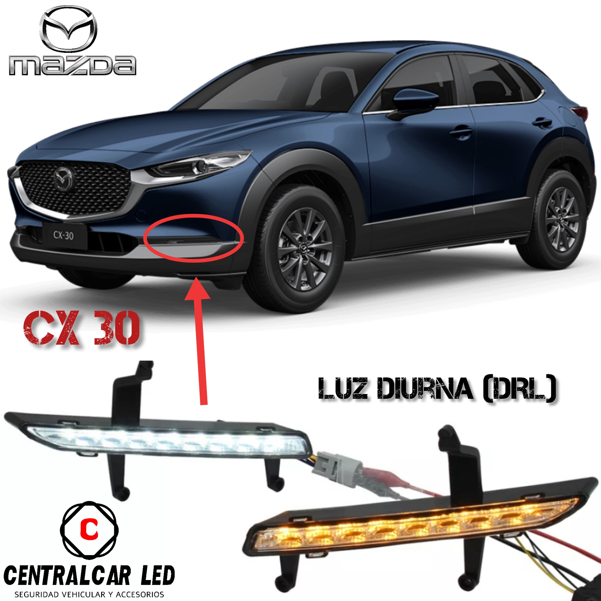 Luz diurna (DRL) Mazda CX-30