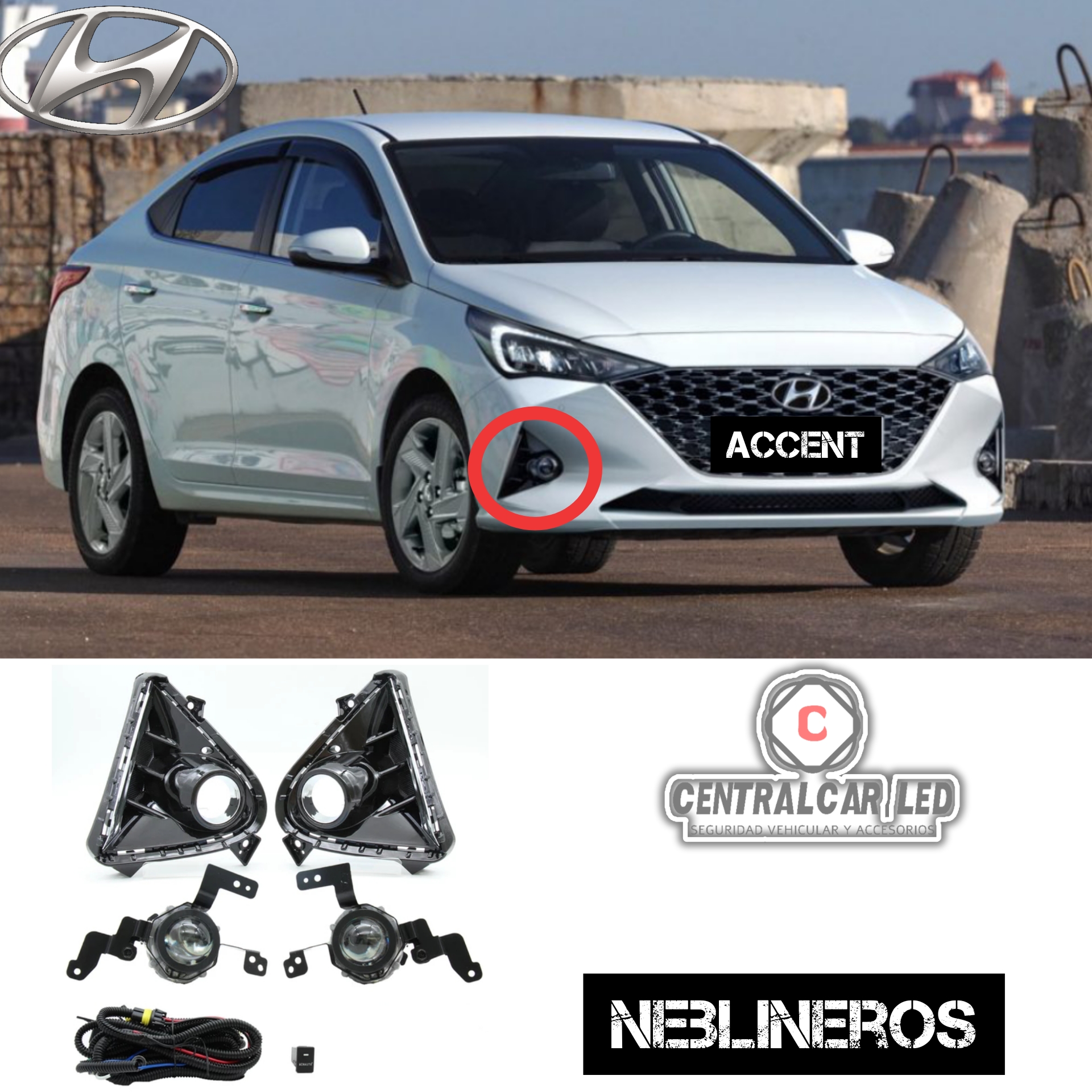 NEBLINEROS HYUNDAI ACCENT 2021
