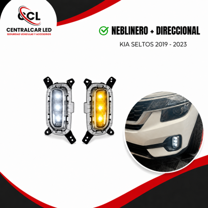Neblineros LED Kia Seltos 2019 al 2023