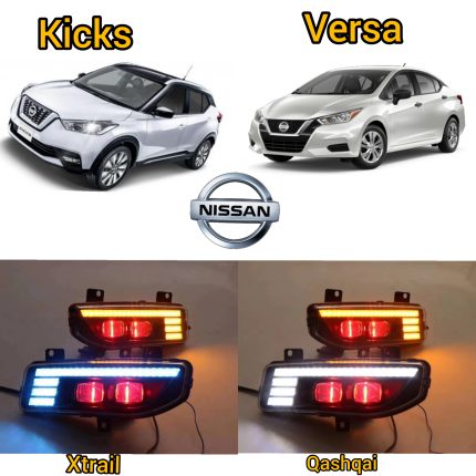 NEBLINEROS + LUZ DRL + LUZ DIRECCIONAL + LUZ MEDIA NISSAN VERSA, KICKS, XTRAIL, QASHQAI 2018 - 2024