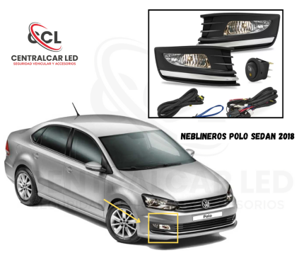 NEBLINEROS HALOGENOS VW POLO SEDAN 2018