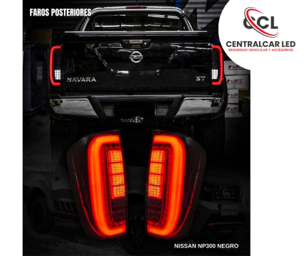 FAROS POSTERIORES NISSAN NP300 NEGRO