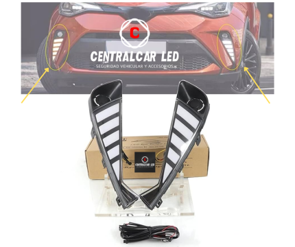 NEBLINEROS + LUZ DIURNA + LUZ DIRECCIONAL TOYOTA C-HR  CHR 2021