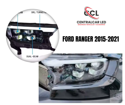 FAROS PRINCIPALES FORD "RANGER 2015- 2021"