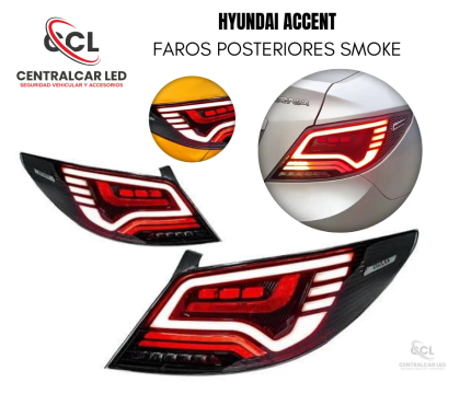 FAROS POSTERIORES SMOKE HYUNDAI ACCENT