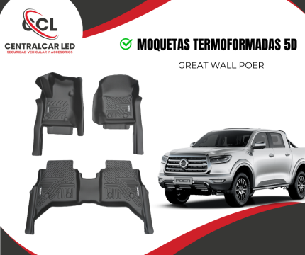 MOQUETAS TERMOFORMADAS 5D GREAT WALL POER