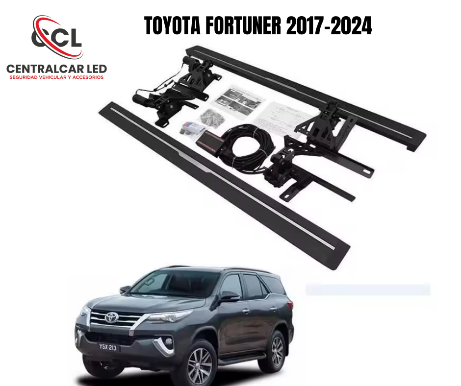 ESTRIBOS ELECTRICOS TOYOTA FORTUNER 2017