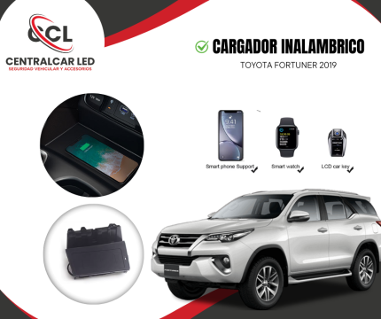 CARGADOR INALAMBRICO TOYOTA FORTUNER 2019
