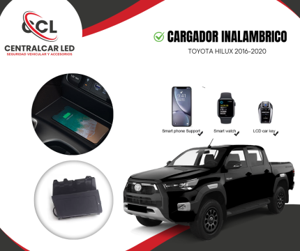 CARGADOR INALAMBRICO TOYOTA HILUX 2016-2020