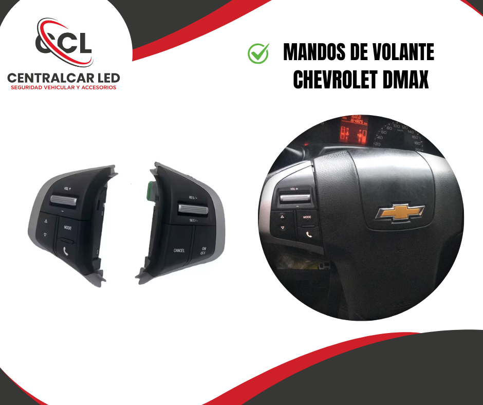 MANDOS DE VOLANTE CHEVROLET DMAX SOLO MULTIMEDIA