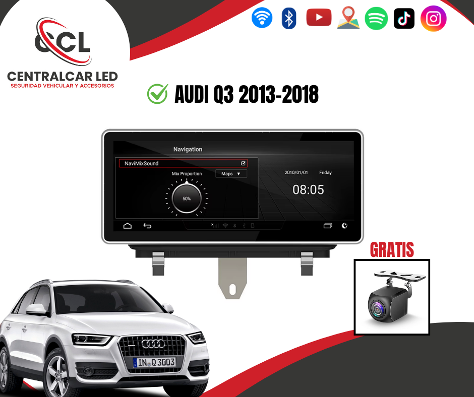 RADIO ANDROID AUDI Q3 2013-2018