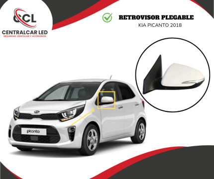 RETROVISOR PLEGABLE KIA PINCANTO 2018
