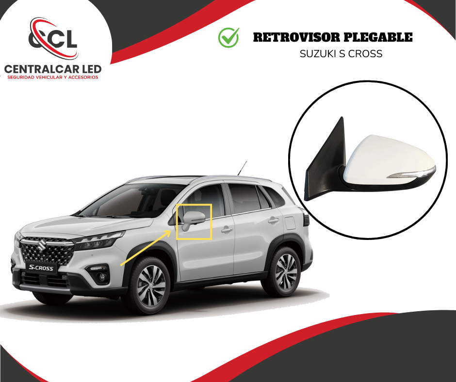 RETROVISOR PLEGABLE SUZUKI S CROSS