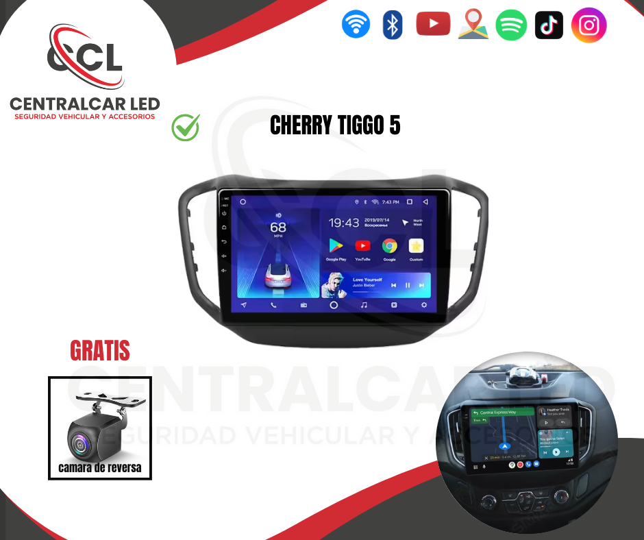 RADIO ANDROID CHERRY TIGGO 5