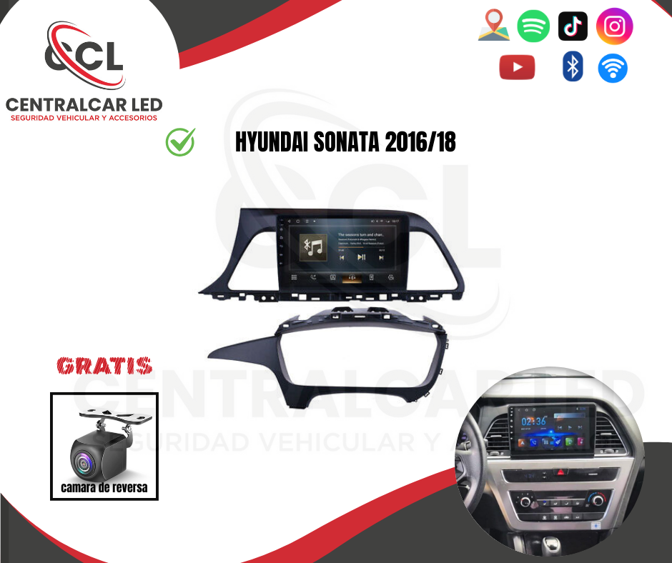 RADIO ANDROID HYUNDAI SONATA 2016/18