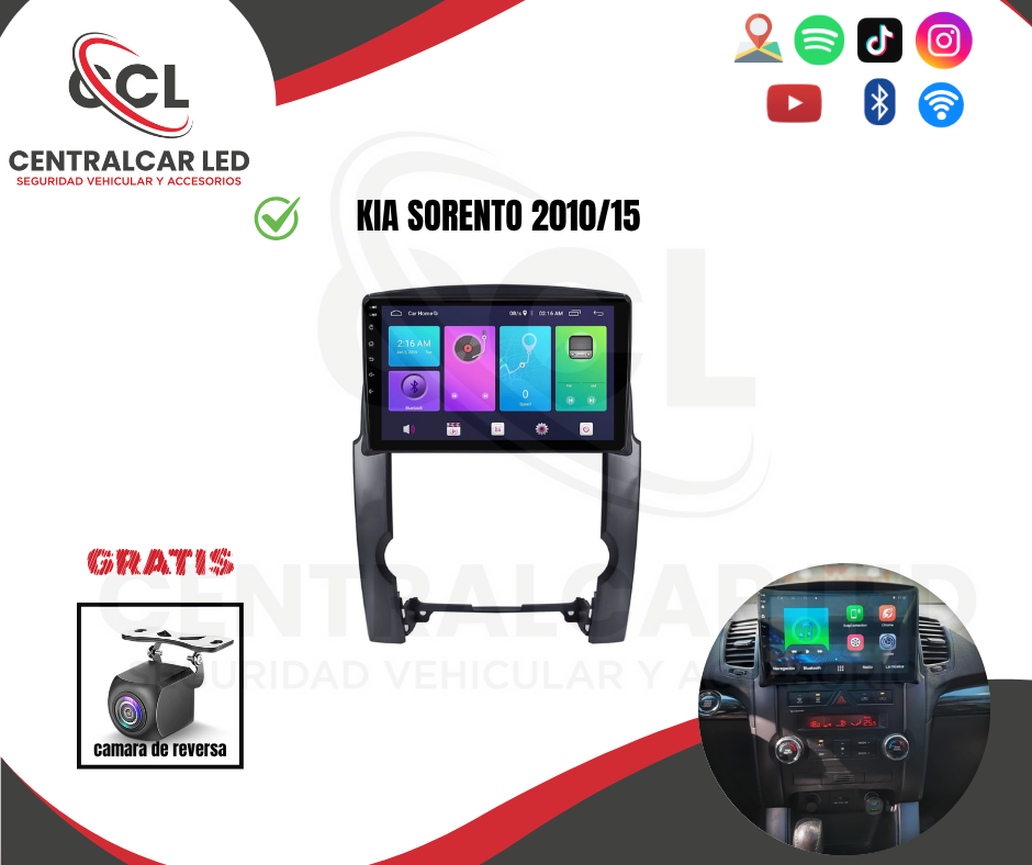 RADIO ANDROID KIA SORENTO 2010/15