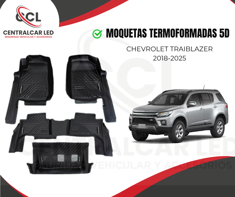 MOQUETAS TERMOFORMADAS 5D CHEVROLET TRAILBLAZER