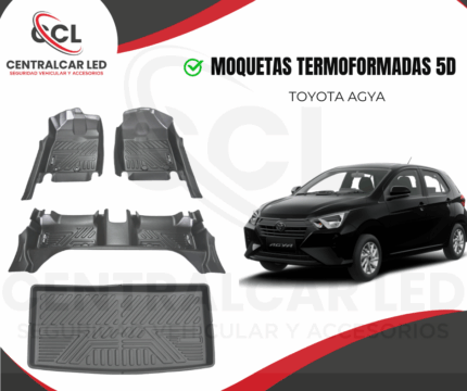 MOQUETAS TERMOFORMADAS 5D TOYOTA AGYA 2023-2025