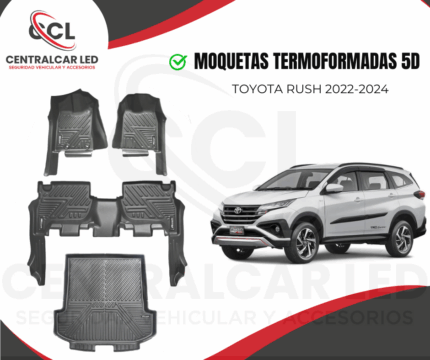 MOQUETAS TERMOFORMADAS 5D TOYOTA RUSH 2022-2024