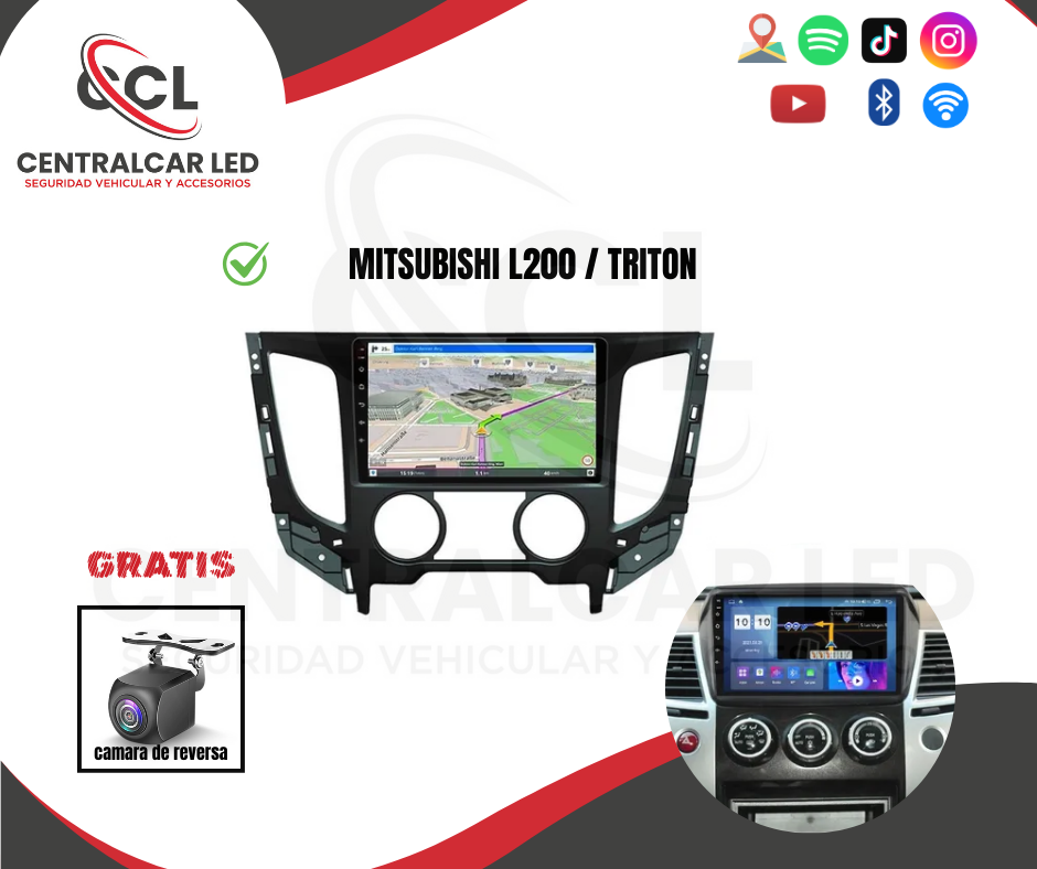RADIO ANDROID MITSUBISHI L200 / TRITON