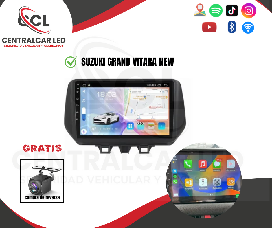RADIO ANDROID SUZUKI GRAND VITARA NEW