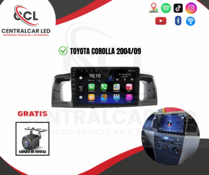 RADIO ANDROID TOYOTA COROLLA 2004/09