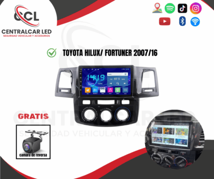 RADIO ANDROID TOYOTA HILUX/ FORTUNER 2007/16