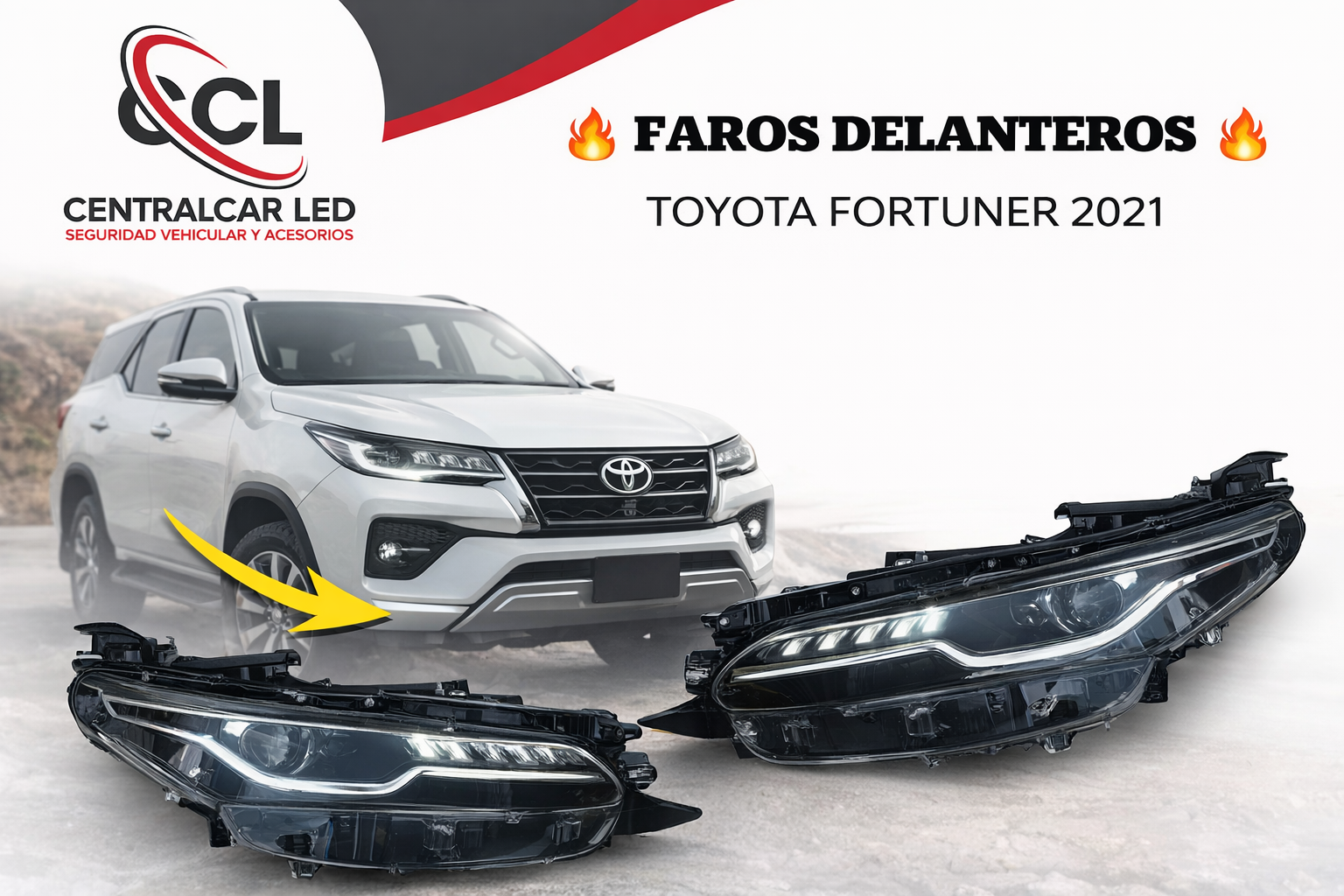 FAROS LED PRINCIPALES FORTUNER 2021