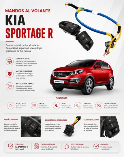 MANDOS AL VOLANTE KIA SPORTAGE R