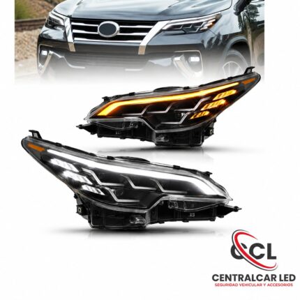 Faros delanteros LED Toyota Fortuner 2016 al 2020 Ecuador | CENTRALCAR LED