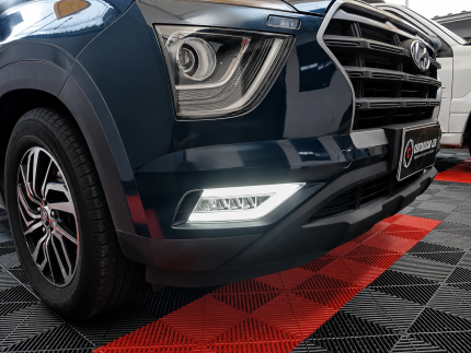 Neblinero mas luz direccional instalado en Hyundai Creta 2022