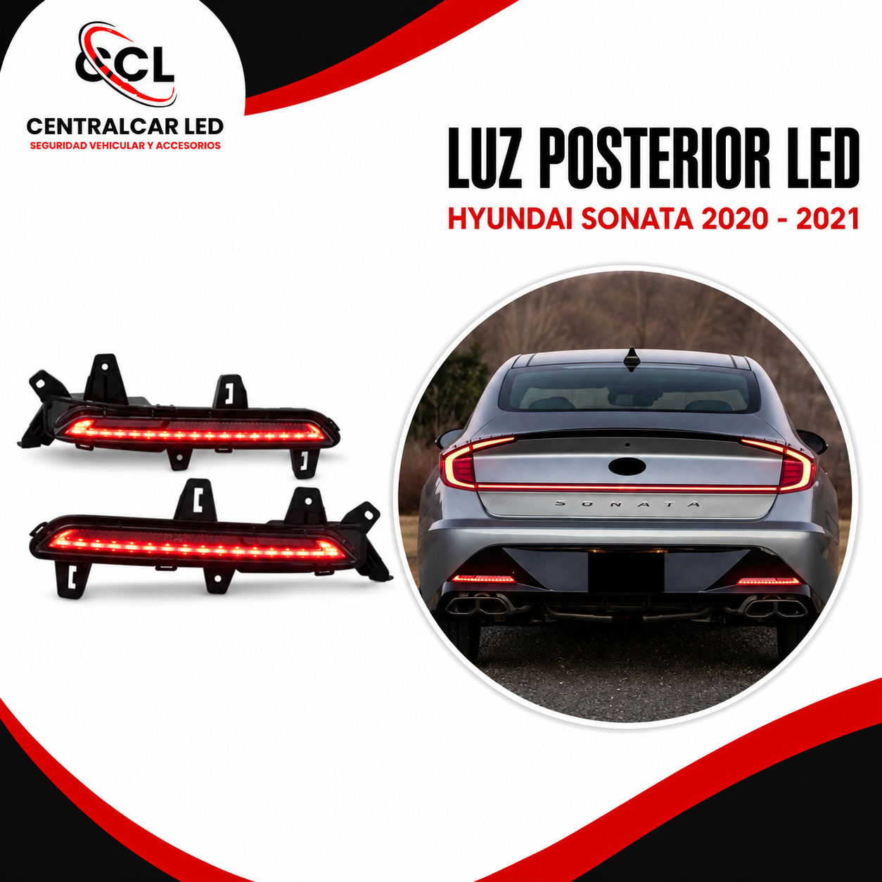 Luz posterior LED para Hyundai Sonata 2020 al 2021