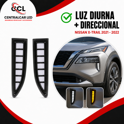 Luz diurna LED con direccional para Nissan X-Trail 2021 2022