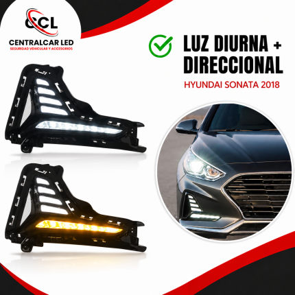 Hyundai Sonata 2018 luz diurna mas direccional